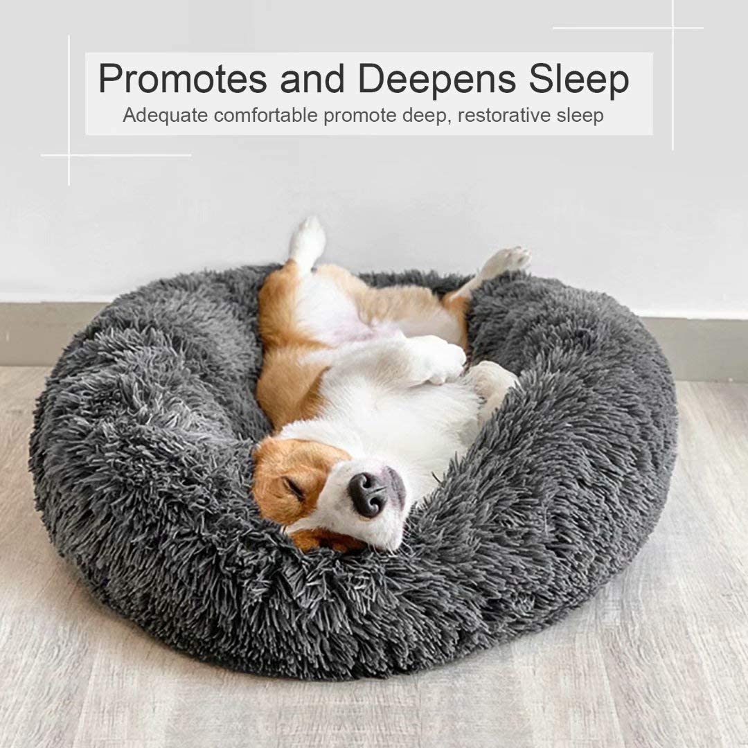 Warm Soft Donut Dog Bed