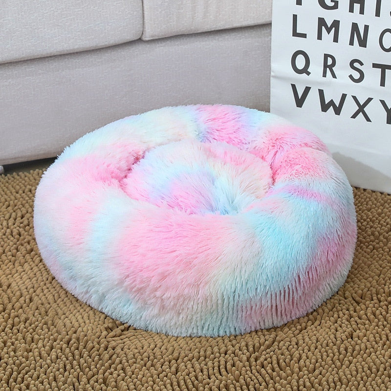 Warm Soft Donut Dog Bed